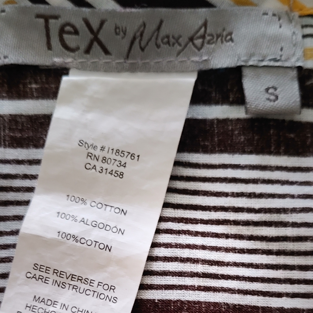 Tex by MaxAzria striped top - Picture 2 of 3
